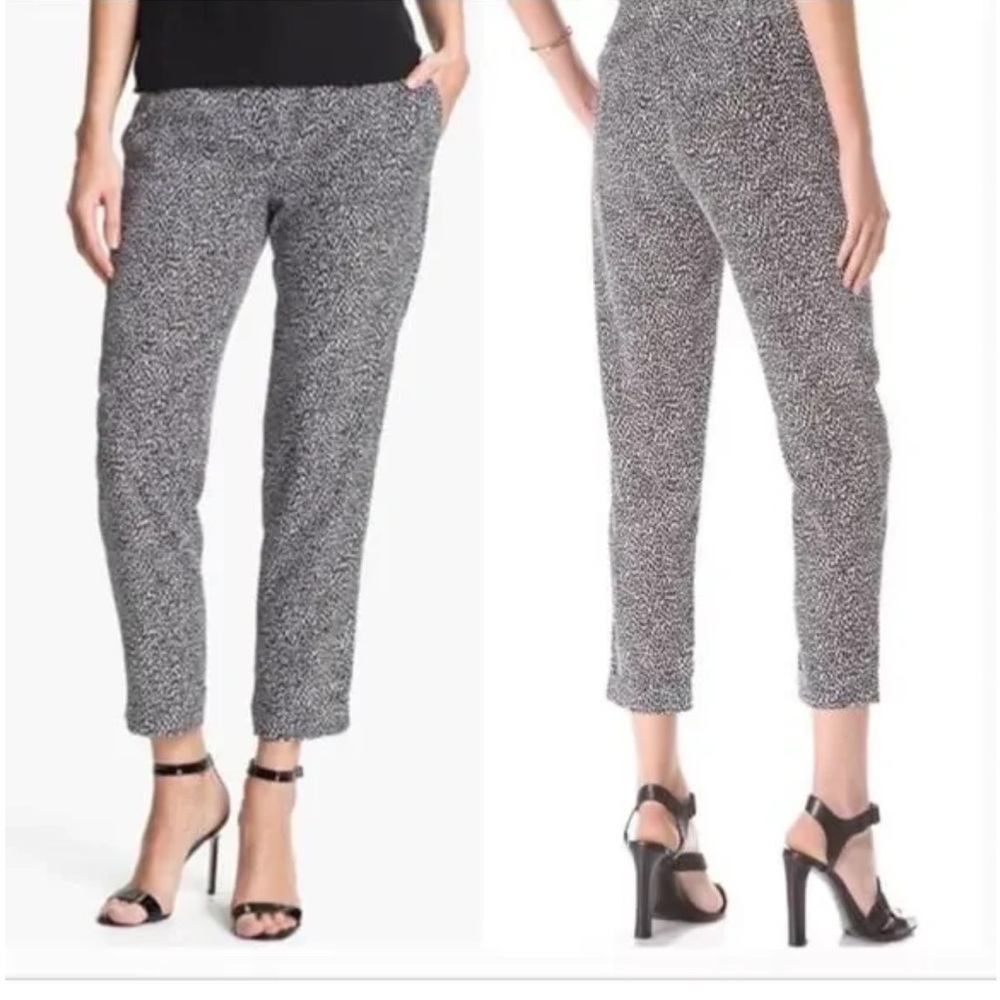 Theory 100% Silk Animal Print Pants